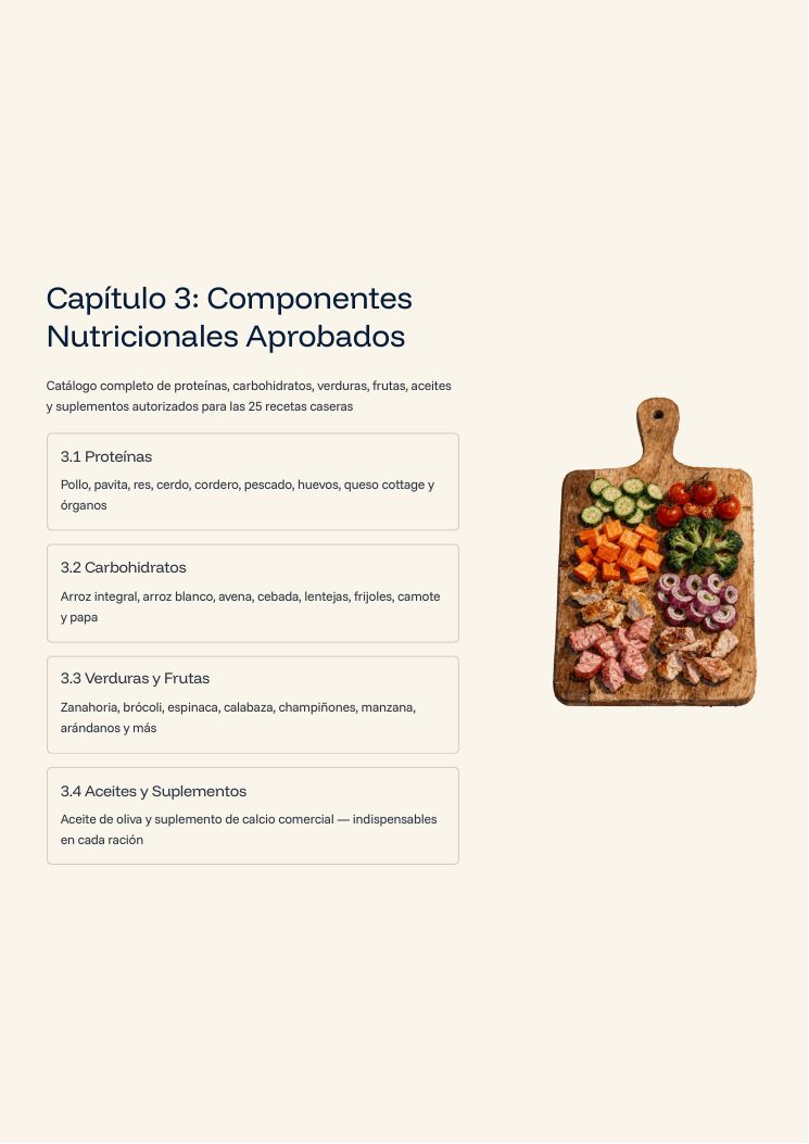 Guía principal: componentes nutricionales